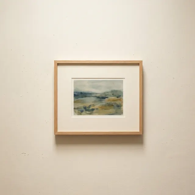 [object Object] — Framed, hung, lit from above. Work treated as art.