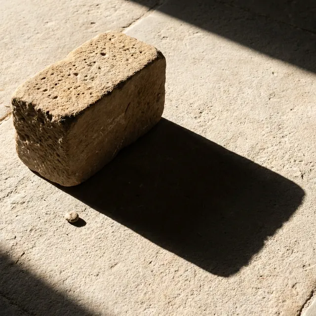 [object Object] — Hard material, soft light, nothing moving.