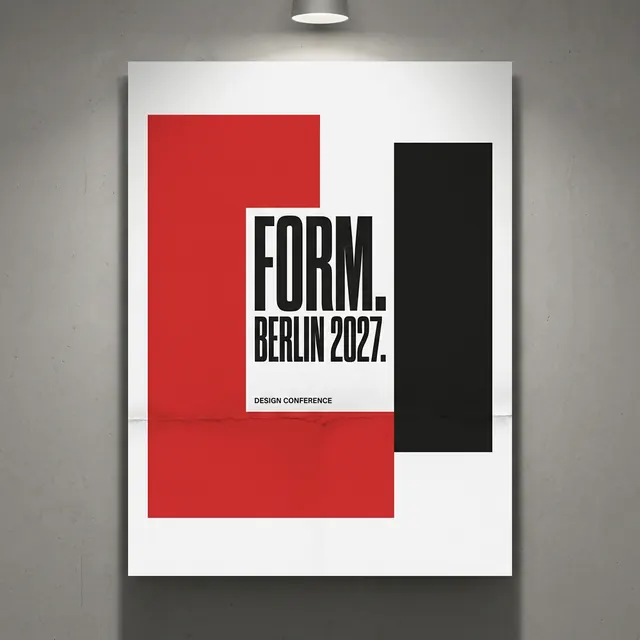 [object Object] — Type only, two or three colours. Severe, confident, no images.