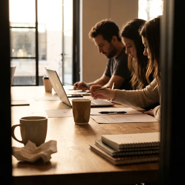 [object Object] — People mid-task, not lined up smiling at a camera.