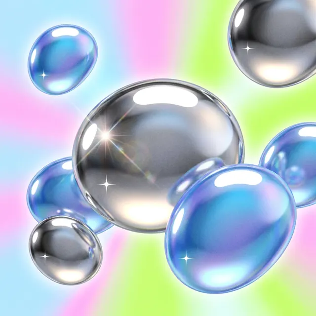 [object Object] — Glossy blobs, chrome edges and lens glare.